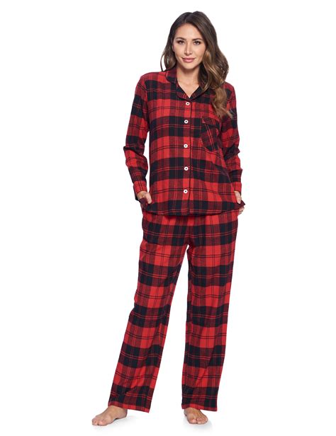 red and black flannel pajamas|red plaid flannel pajama set.